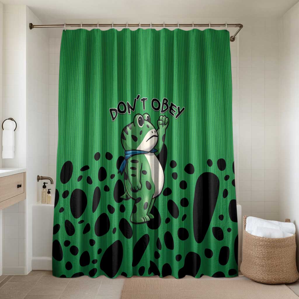 Don't Obey Portland Frog Protest Bathroom Set Anti-Fascism - Wonder Print Shop