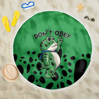 Don't Obey Portland Frog Protest Beach Blanket Anti-Fascism - Wonder Print Shop