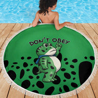Don't Obey Portland Frog Protest Beach Blanket Anti-Fascism - Wonder Print Shop