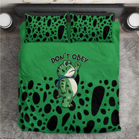 Don't Obey Portland Frog Protest Bedding Set Anti-Fascism - Wonder Print Shop