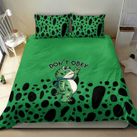Don't Obey Portland Frog Protest Bedding Set Anti-Fascism - Wonder Print Shop