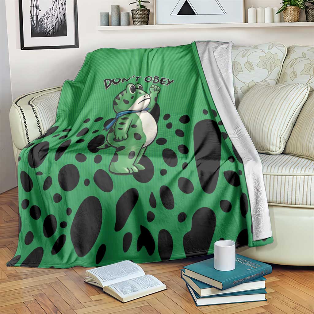 Don't Obey Portland Frog Protest Blanket Anti-Fascism - Wonder Print Shop