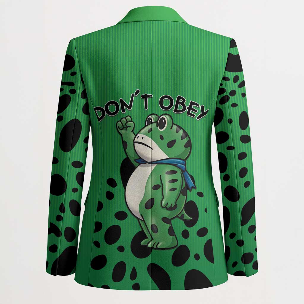 Don't Obey Portland Frog Protest Blazer Anti-Fascism - Wonder Print Shop
