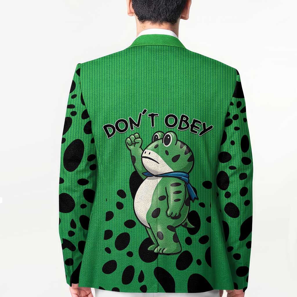 Don't Obey Portland Frog Protest Blazer Anti-Fascism - Wonder Print Shop