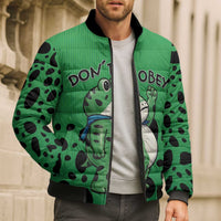 Don't Obey Portland Frog Protest Bomber Puffer Jacket Anti-Fascism - Wonder Print Shop