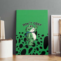 Don't Obey Portland Frog Protest Canvas Wall Art Anti-Fascism - Wonder Print Shop