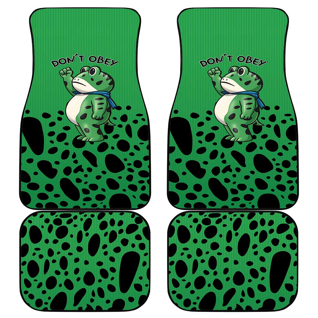 Don't Obey Portland Frog Protest Car Mats Anti-Fascism - Wonder Print Shop