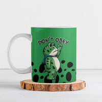 Don't Obey Portland Frog Protest Ceramic Mug Anti-Fascism - Wonder Print Shop