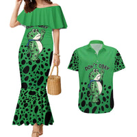Don't Obey Portland Frog Protest Couples Matching Mermaid Dress and Hawaiian Shirt Anti-Fascism - Wonder Print Shop