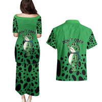Don't Obey Portland Frog Protest Couples Matching Puletasi and Hawaiian Shirt Anti-Fascism - Wonder Print Shop