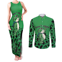 Don't Obey Portland Frog Protest Couples Matching Tank Maxi Dress and Long Sleeve Button Shirt Anti-Fascism - Wonder Print Shop