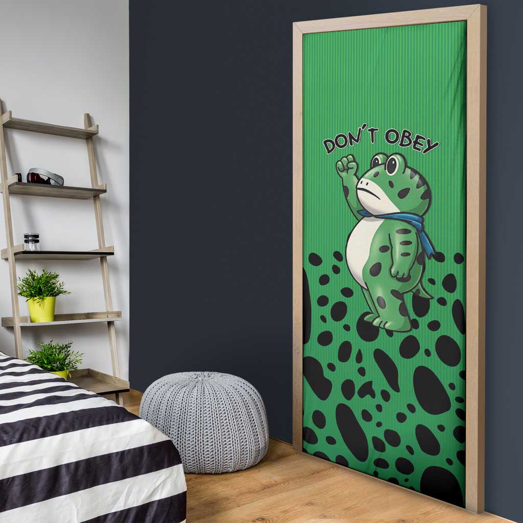 Don't Obey Portland Frog Protest Door Cover Anti-Fascism - Wonder Print Shop