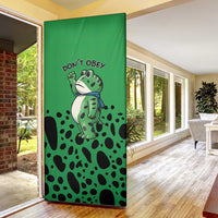 Don't Obey Portland Frog Protest Door Cover Anti-Fascism - Wonder Print Shop