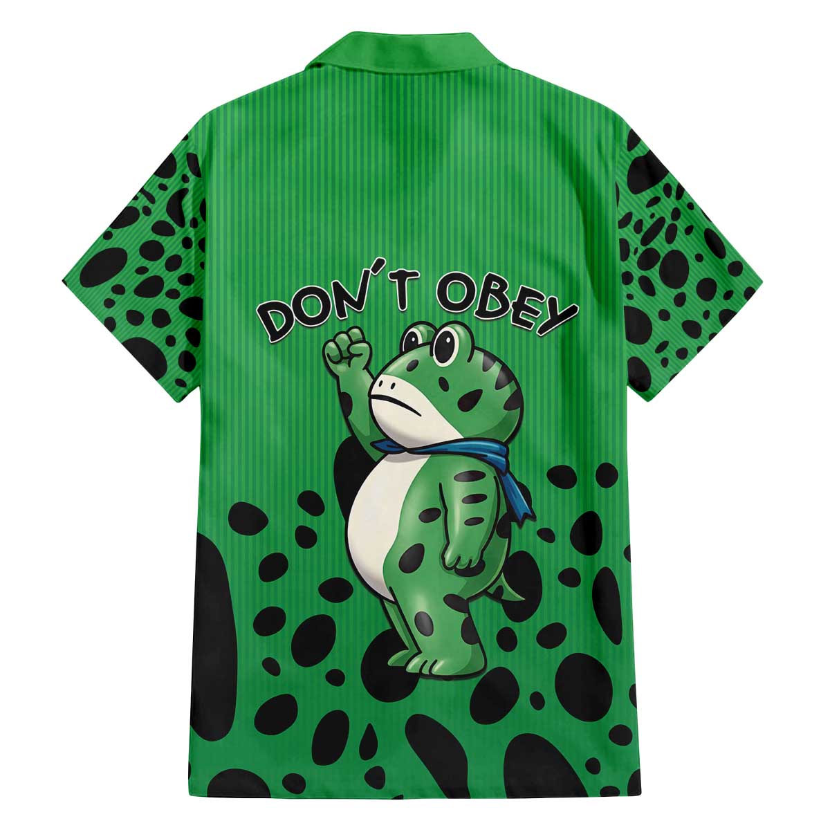 Don't Obey Portland Frog Protest Family Matching Off The Shoulder Long Sleeve Dress and Hawaiian Shirt Anti-Fascism - Wonder Print Shop