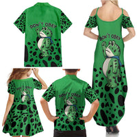 Don't Obey Portland Frog Protest Family Matching Summer Maxi Dress and Hawaiian Shirt Anti-Fascism - Wonder Print Shop