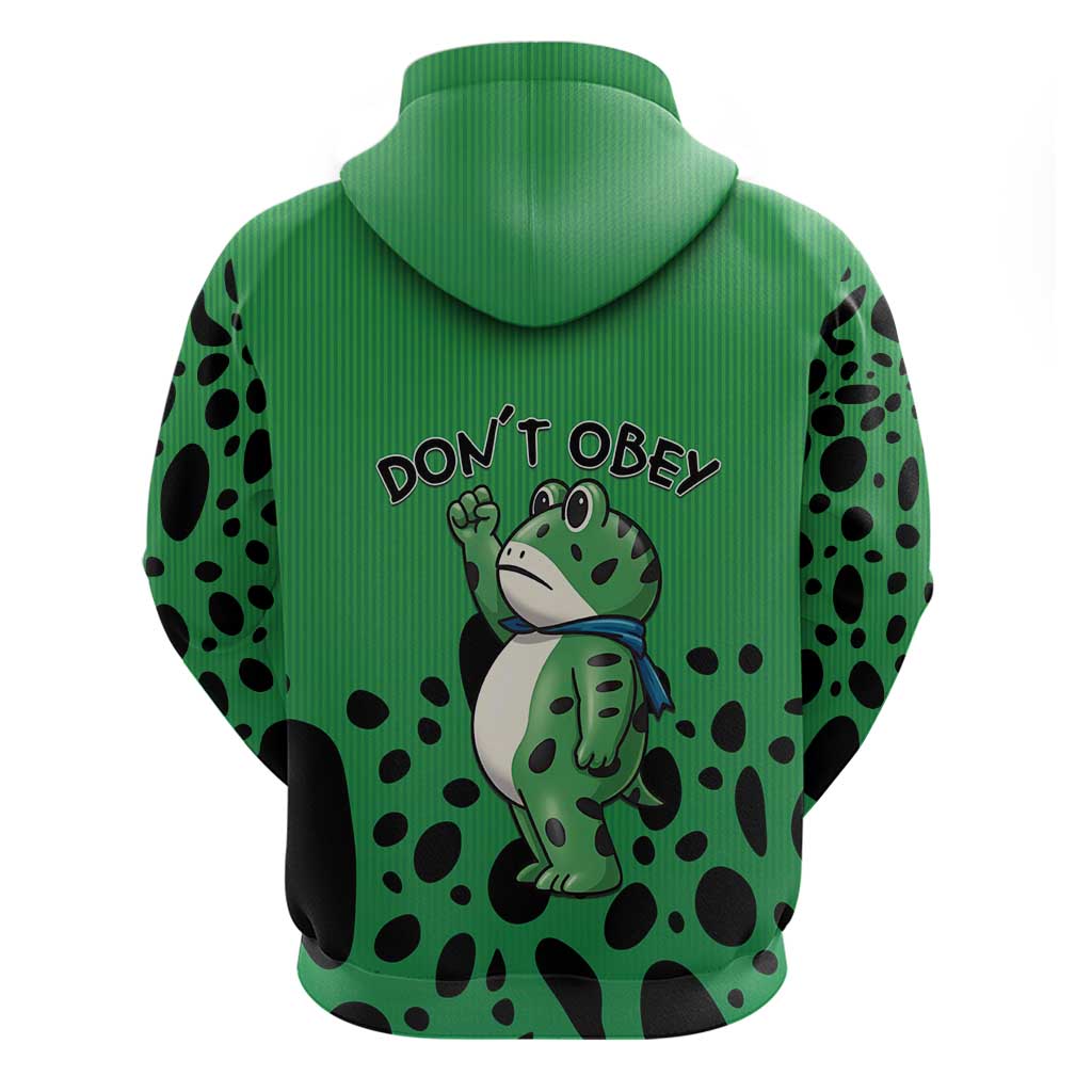 Don't Obey Portland Frog Protest Hoodie Anti-Fascism - Wonder Print Shop
