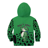 Don't Obey Portland Frog Protest Kid Hoodie Anti-Fascism - Wonder Print Shop
