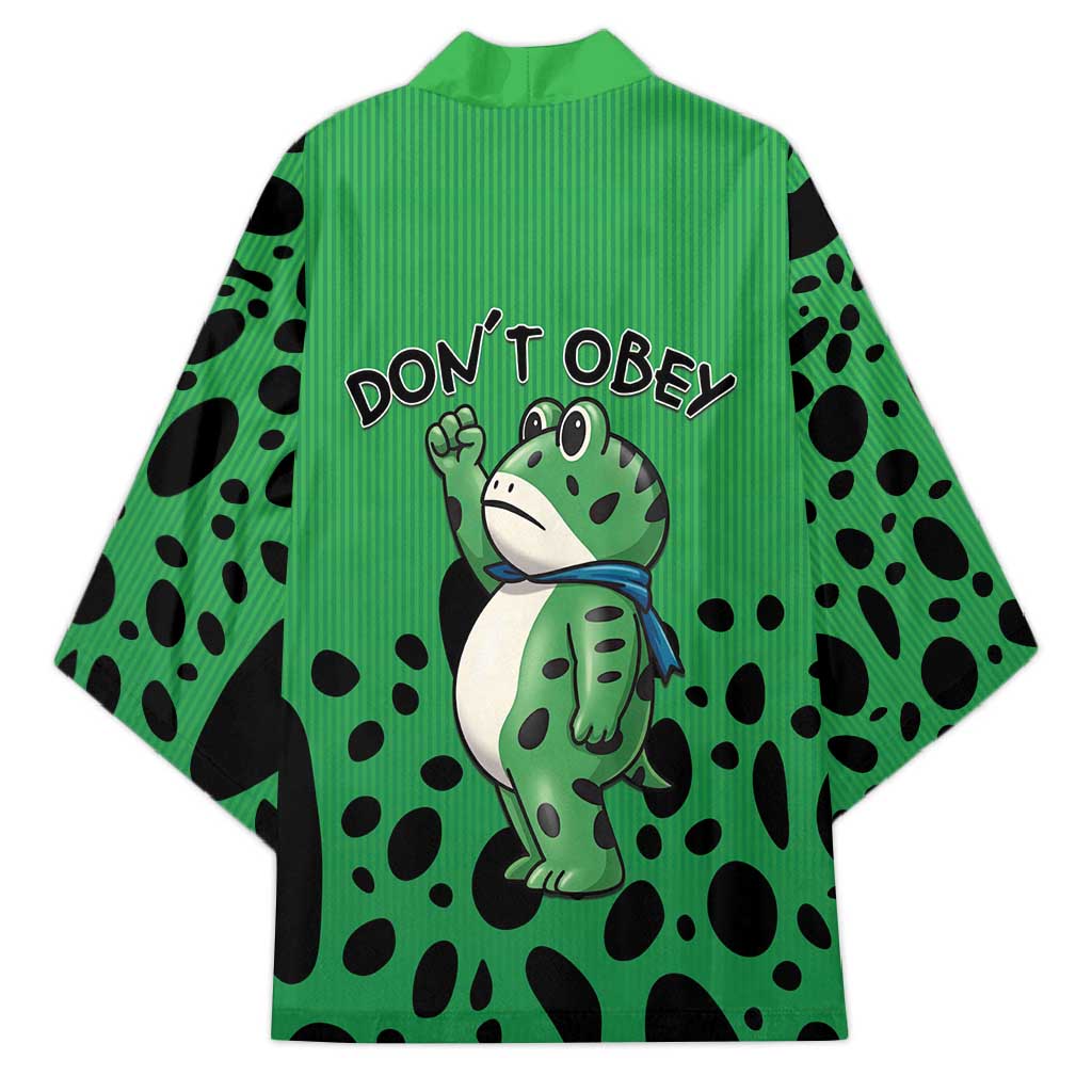 Don't Obey Portland Frog Protest Kimono Anti-Fascism - Wonder Print Shop