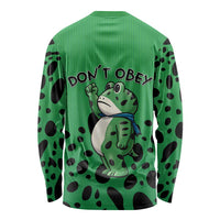 Don't Obey Portland Frog Protest Long Sleeve Shirt Anti-Fascism - Wonder Print Shop