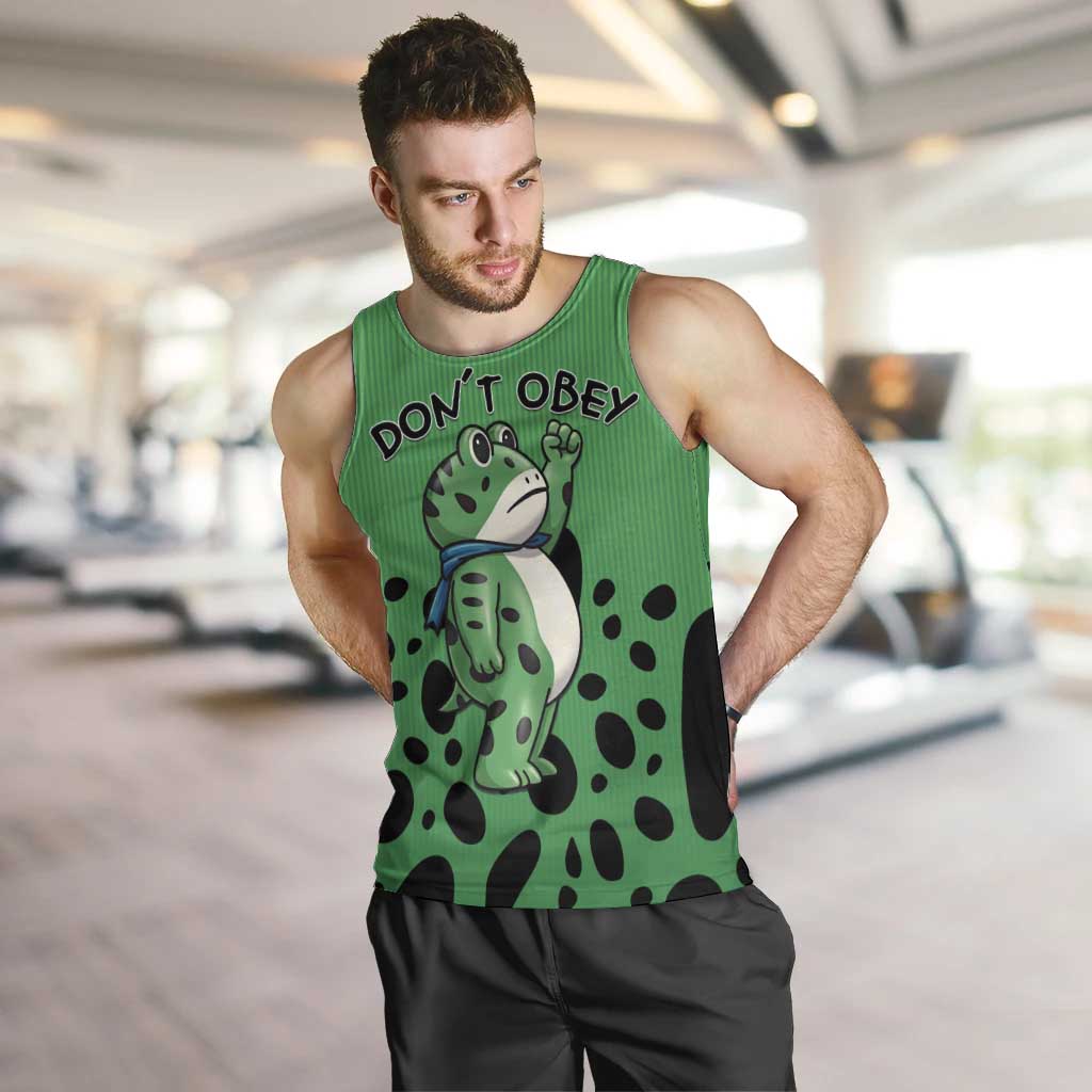 Don't Obey Portland Frog Protest Men Tank Top Anti-Fascism - Wonder Print Shop