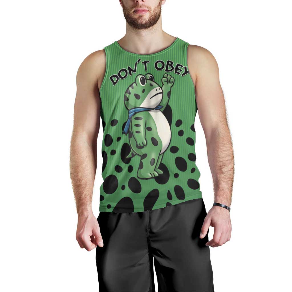 Don't Obey Portland Frog Protest Men Tank Top Anti-Fascism - Wonder Print Shop