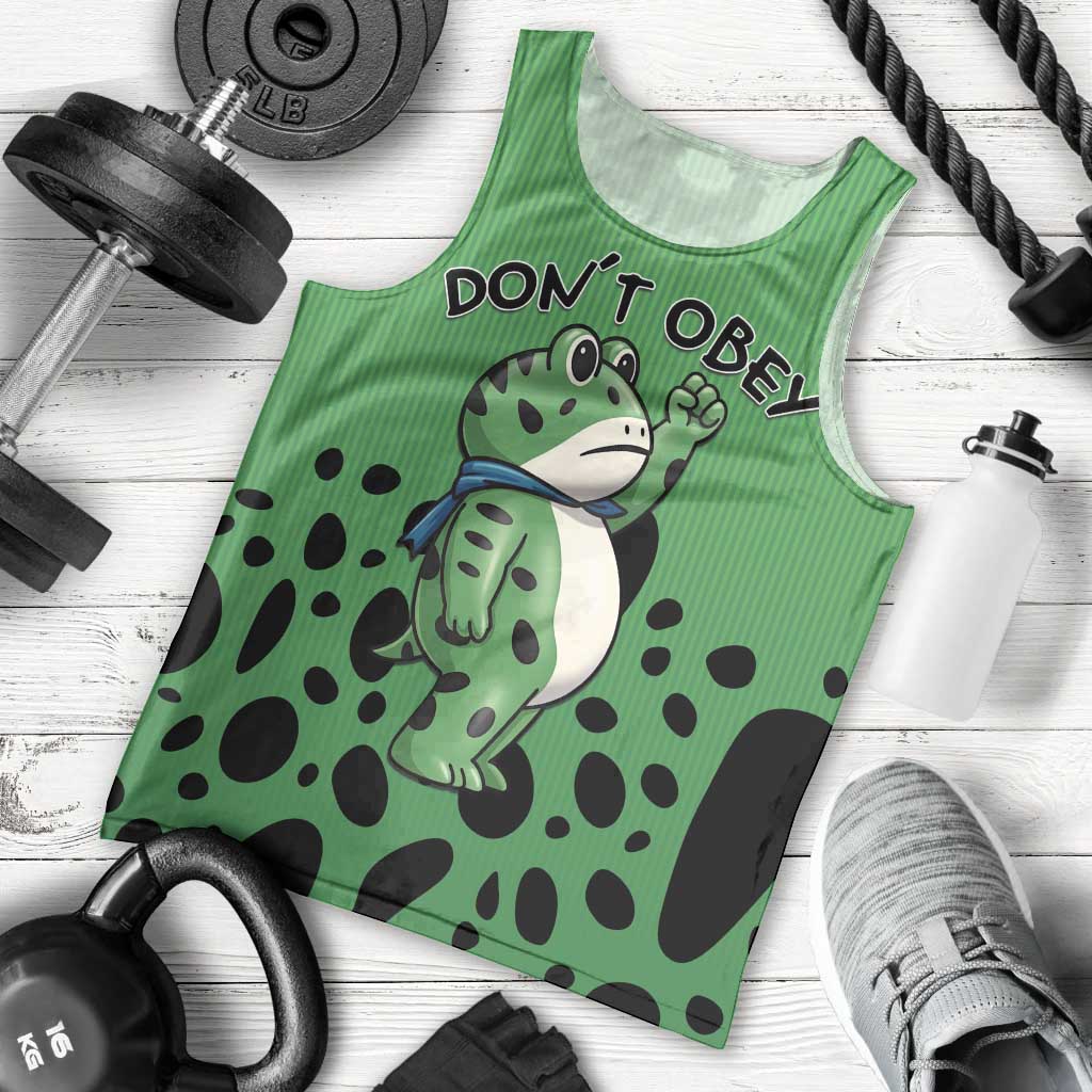 Don't Obey Portland Frog Protest Men Tank Top Anti-Fascism - Wonder Print Shop