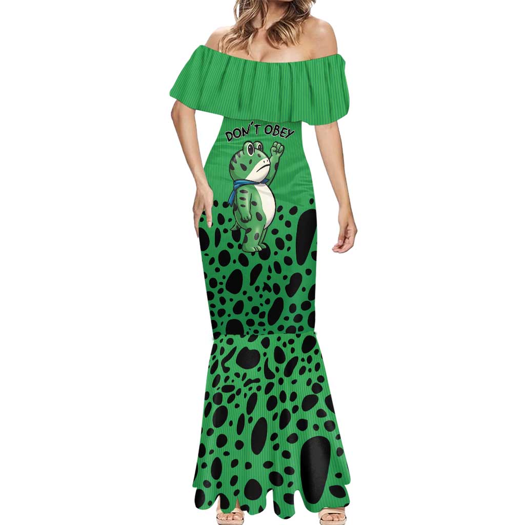 Don't Obey Portland Frog Protest Mermaid Dress Anti-Fascism - Wonder Print Shop