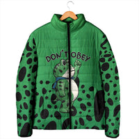 Don't Obey Portland Frog Protest Padded Jacket Anti-Fascism - Wonder Print Shop