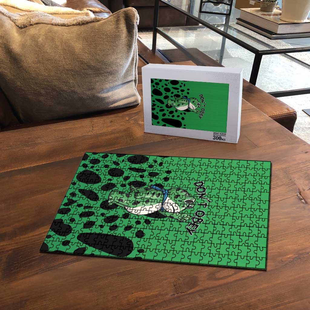 Don't Obey Portland Frog Protest Puzzle Anti-Fascism - Wonder Print Shop