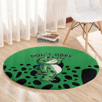 Don't Obey Portland Frog Protest Round Carpet Anti-Fascism - Wonder Print Shop