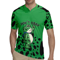 Don't Obey Portland Frog Protest Rugby Jersey Anti-Fascism - Wonder Print Shop