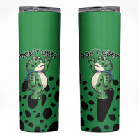 Don't Obey Portland Frog Protest Skinny Tumbler Anti-Fascism - Wonder Print Shop