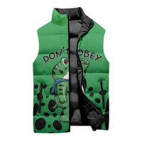 Don't Obey Portland Frog Protest Sleeveless Puffer Jacket Anti-Fascism - Wonder Print Shop