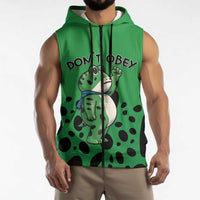 Don't Obey Portland Frog Protest Sleeveless Zip Hoodie Anti-Fascism - Wonder Print Shop