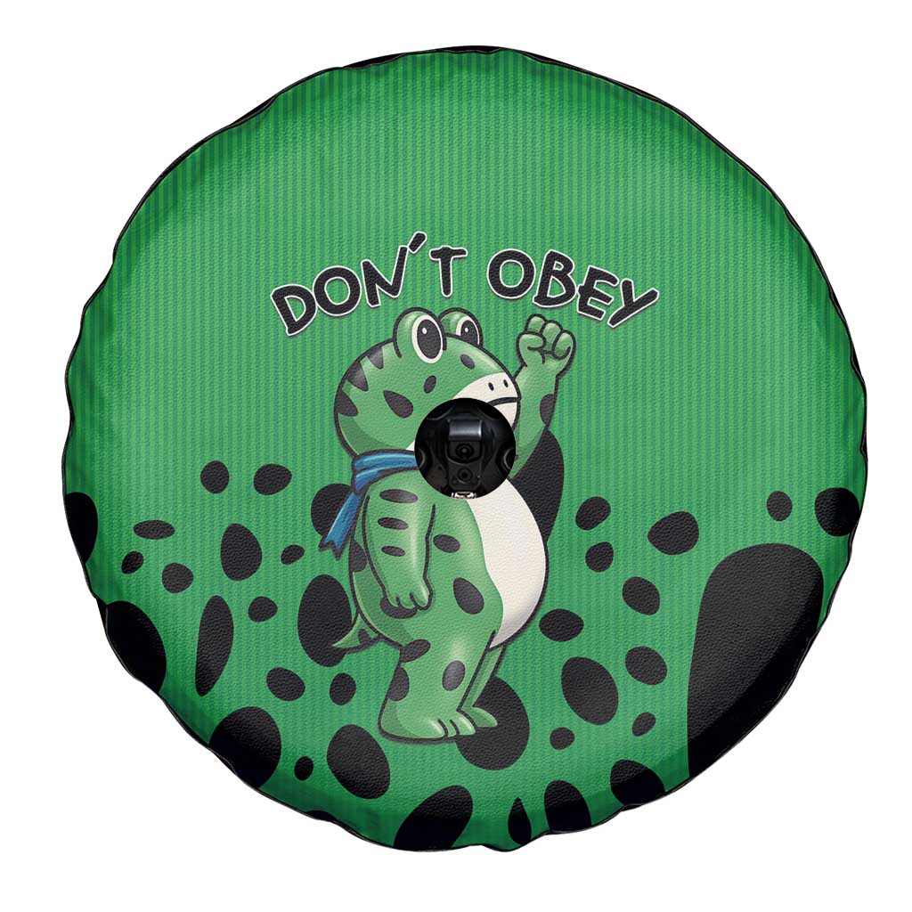 Don't Obey Portland Frog Protest Spare Tire Cover Anti-Fascism - Wonder Print Shop