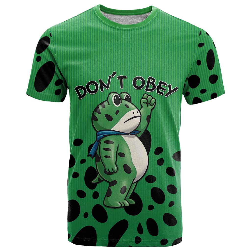 Don't Obey Portland Frog Protest T Shirt Anti-Fascism - Wonder Print Shop