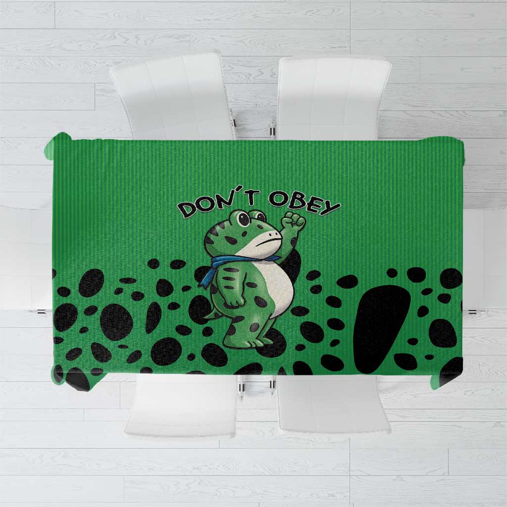 Don't Obey Portland Frog Protest Tablecloth Anti-Fascism - Wonder Print Shop