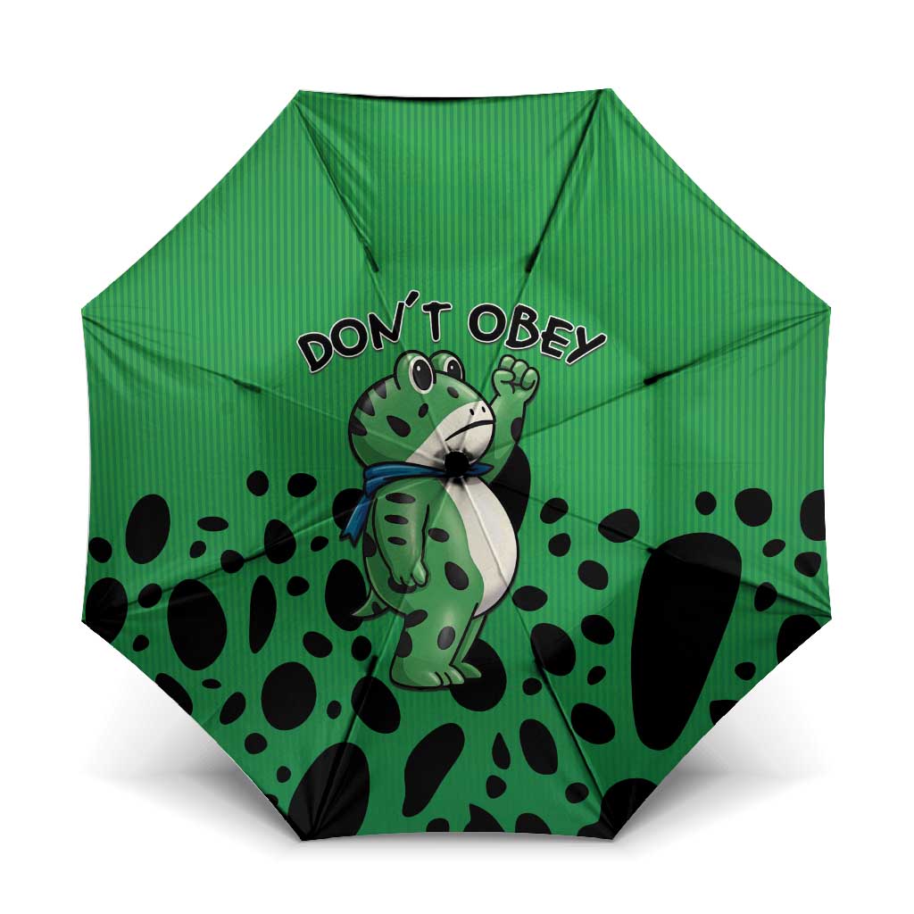 Don't Obey Portland Frog Protest Umbrella Anti-Fascism - Wonder Print Shop