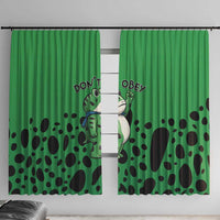 Don't Obey Portland Frog Protest Window Curtain Anti-Fascism - Wonder Print Shop