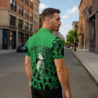 Don't Obey Portland Frog Protest Zipper Polo Shirt Anti-Fascism - Wonder Print Shop