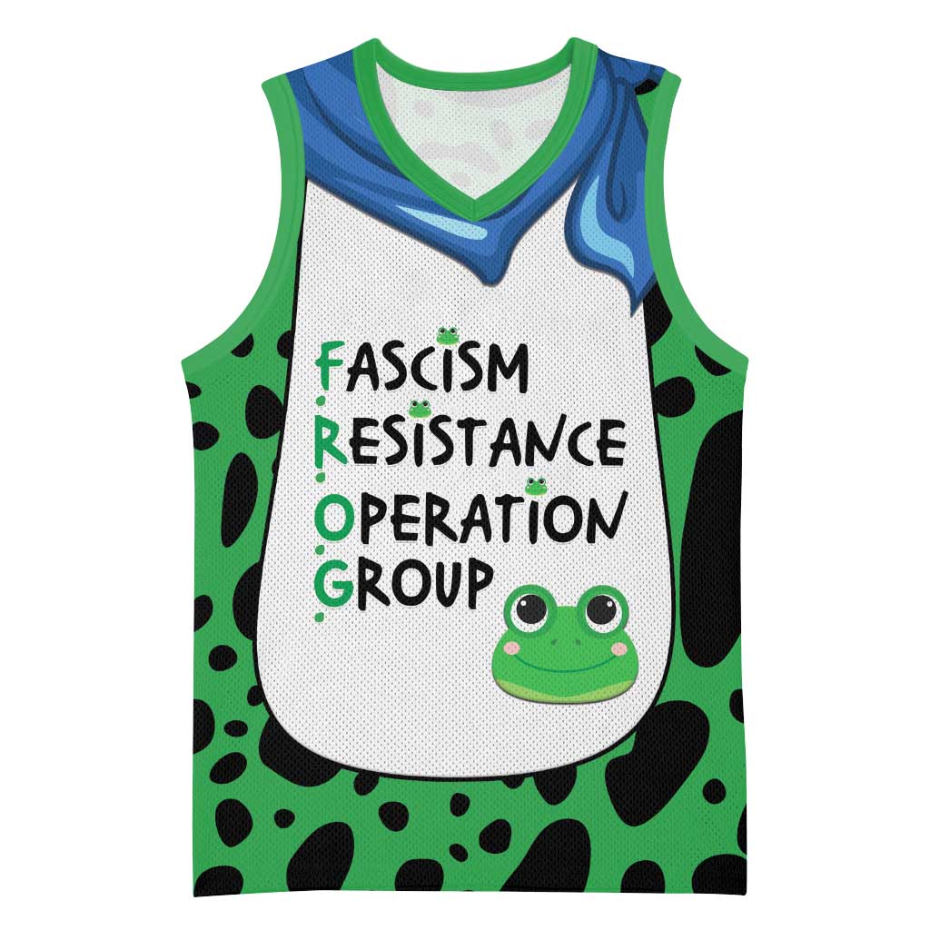 Portland Frog Protest Basketball Jersey Frog Costume Style - Wonder Print Shop