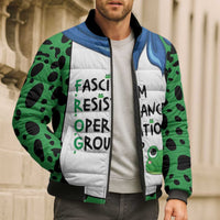 Portland Frog Protest Bomber Puffer Jacket Frog Costume Style - Wonder Print Shop
