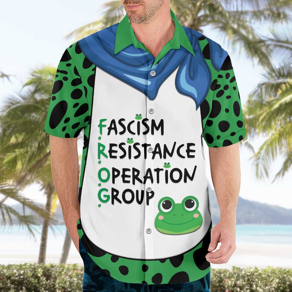 Portland Frog Protest Hawaiian Shirt Frog Costume Style - Wonder Print Shop