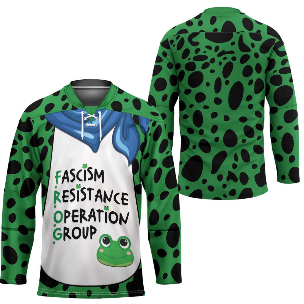 Portland Frog Protest Hockey Jersey Frog Costume Style - Wonder Print Shop