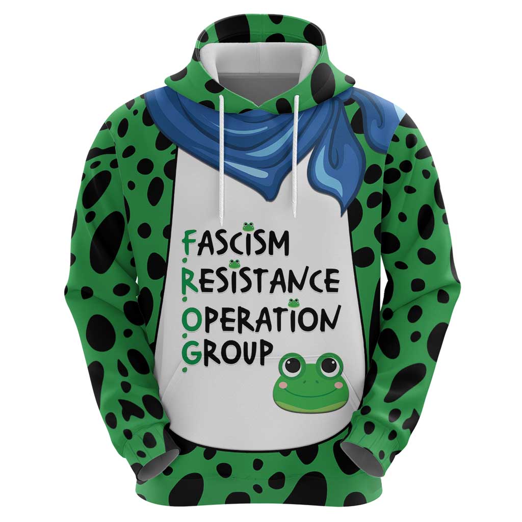 Portland Frog Protest Hoodie Frog Costume Style - Wonder Print Shop