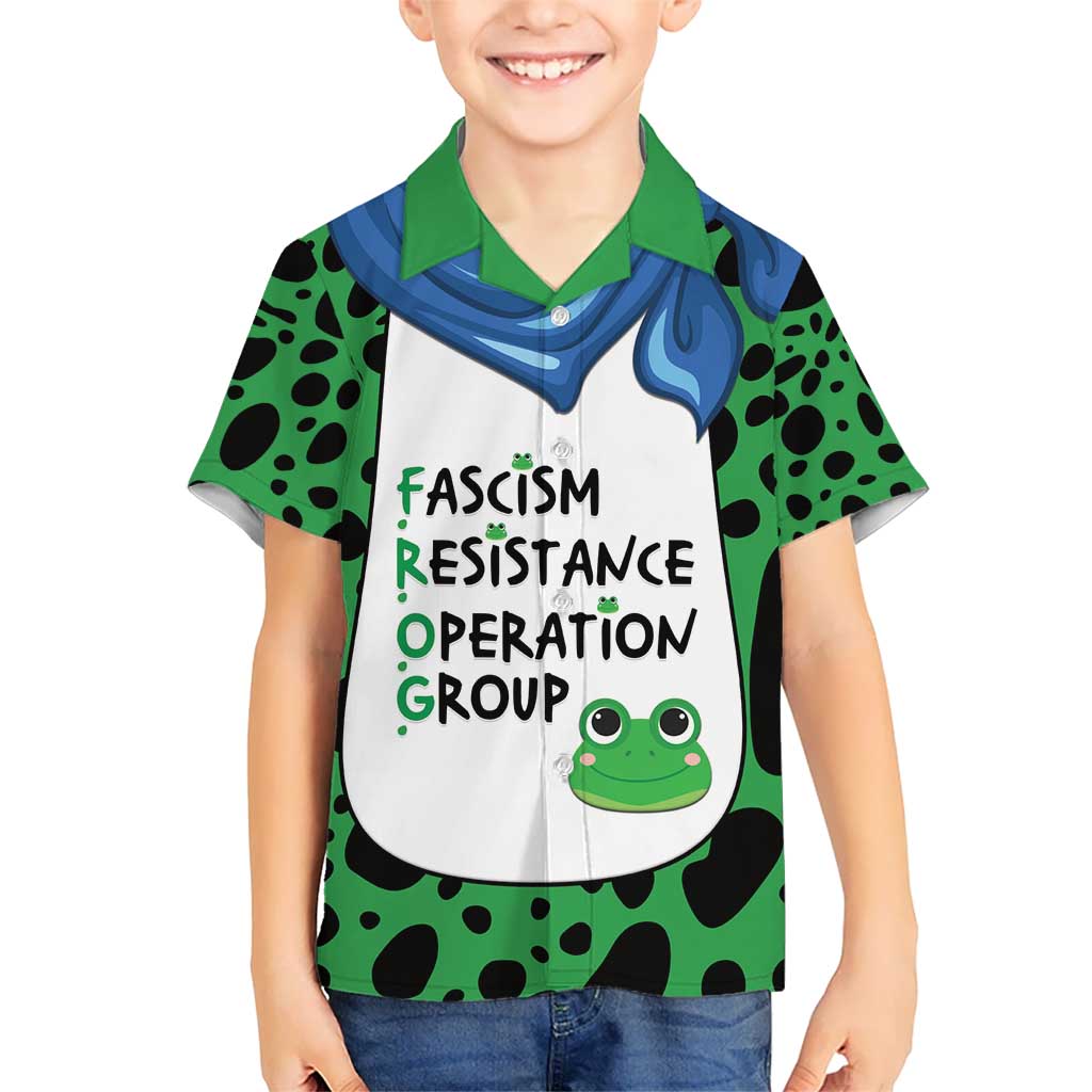 Portland Frog Protest Kid Hawaiian Shirt Frog Costume Style - Wonder Print Shop