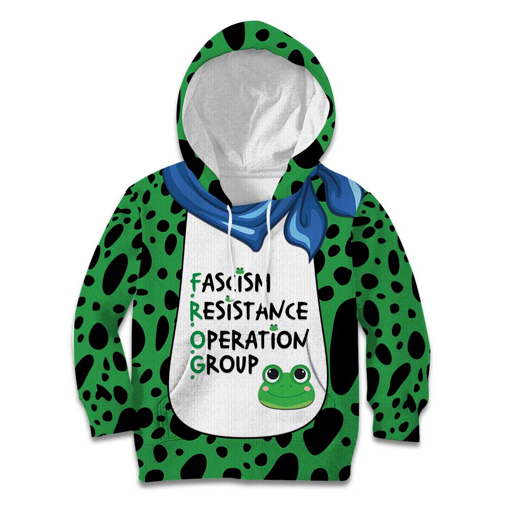 Portland Frog Protest Kid Hoodie Frog Costume Style - Wonder Print Shop