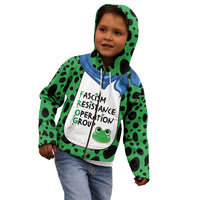 Portland Frog Protest Kid Hoodie Frog Costume Style - Wonder Print Shop
