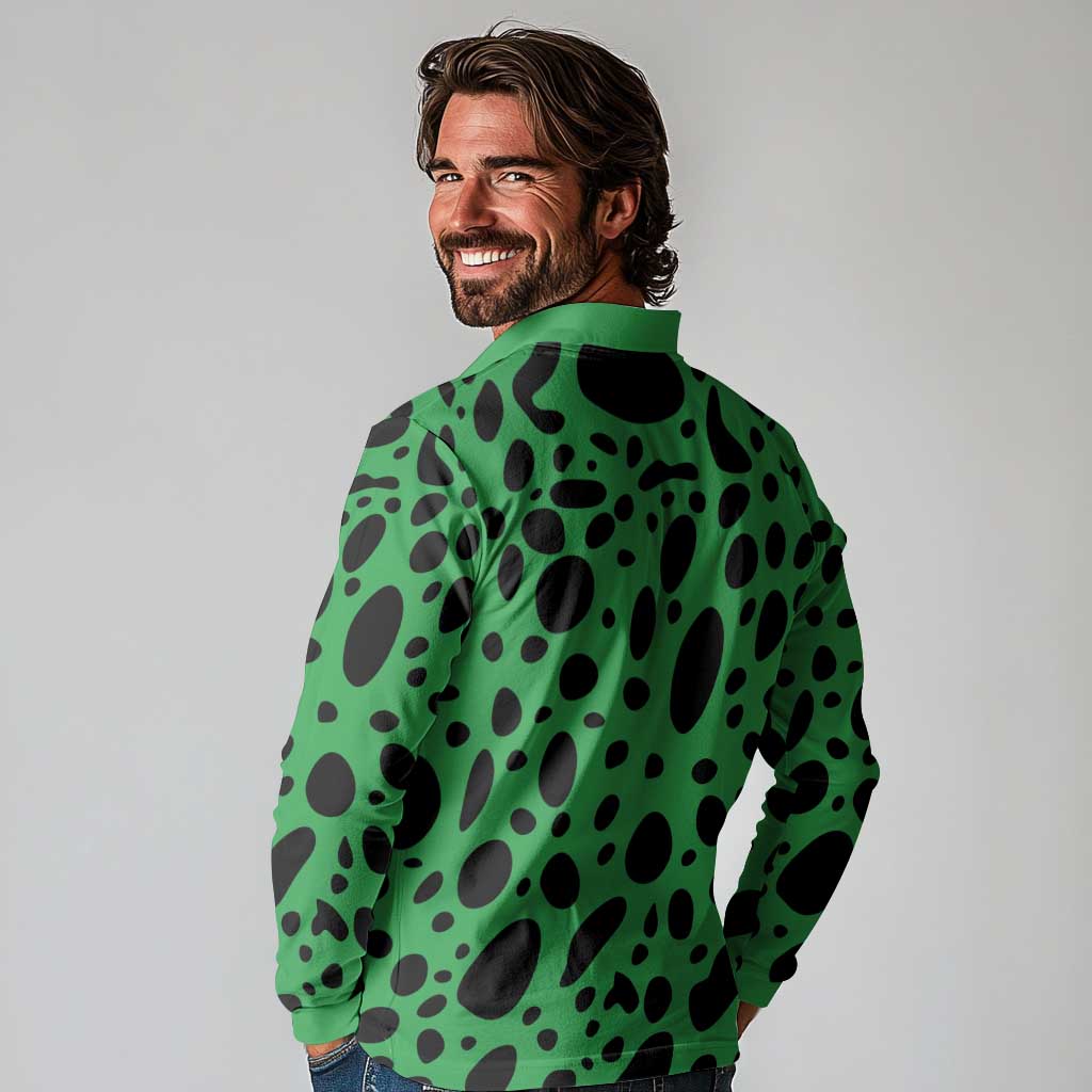 Portland Frog Protest Long Sleeve Polo Shirt Frog Costume Style - Wonder Print Shop