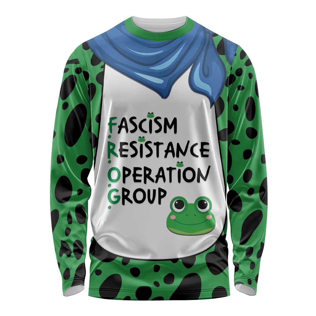 Portland Frog Protest Long Sleeve Shirt Frog Costume Style - Wonder Print Shop